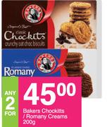 Bakers Chockittd/Romany Creams-For Any 2 x 200g