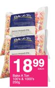 Bake A Ton 100's & 1000's-250g Each