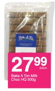 Bake A Ton Milk Choc HQ-500g Each