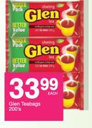Glen Teabags-200's Pack Each