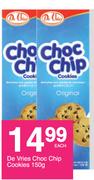 De Vries Choc Chip Cookies-150g Each
