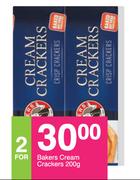 Bakers Cream Crackers-For 2 x 200g