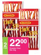 Snaxeis Choc Stix-For 2 x 50g