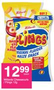 Willards Cheesecurls/Flings 12g-Each