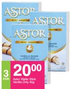 Astor Water Stick Vanilla Only-For 3 x 40g 