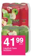 Liquifruit Cans-6 x 330ml Each