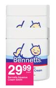 Bennetts Aqueous Cream-500ml Each