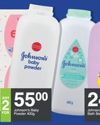 Johnson's Baby Powder-For Any 2 x 400g