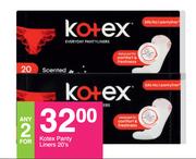 Kotex Panty Liners-For Any 2 x 20's 