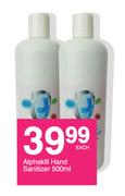 Alphakill Hand Sanitizer-500ml Each