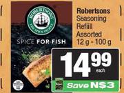 Robertsons Seasoning Refill Assorted-12g/100g Each