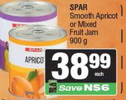 Spar Smooth Apricot Or Mixed Fruit Jam-900g Each