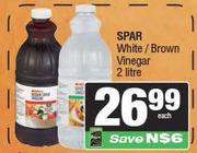 Spar White/Brown Vinegar-2Ltr Each