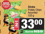 Simba Potato Chips Assorted-For 2 x 120g