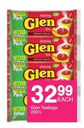 Glen Teabags-200's Pack Each