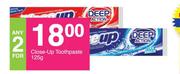 Close-Up Toothpaste-For Any 2 x 125g
