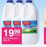 Spring Meadow Milk-2Ltr Each