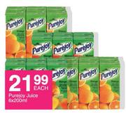 Purejoy Juice-6 x 200ml Each