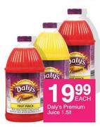 Daly's Premium Juice-1.5Ltr Each