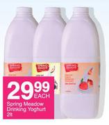 Spring Meadow Drinking Yoghurt-2Ltr Each