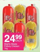 Mighty Meats Chicken Polony-1Kg Each