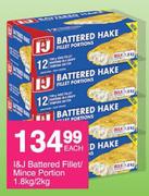 I&J Battered Fillet/Mince Portion-1.8/2.0 Kg Each