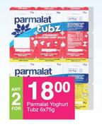Parmalat Yoghurt Tubz-For Any 2 x 6 x 75g