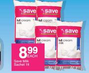 Save Milk Sachet-1Ltr Each