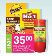Imana Cubes 24's/ No. 1 Soup 400g/ Topclass Shaker 350g-For Any 2