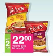 Velento Soya Mince-For Any 2 x 400g Each