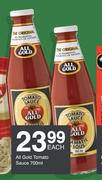 All Gold Tomato Sauce-700ml Each