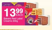 Bakers Red Label Creams-200g Each