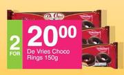 De Vries Choco Rings-For 2 x 150g