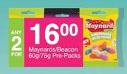 Maynards Beacon Pre Packs-For Any 2 x 60g/75g