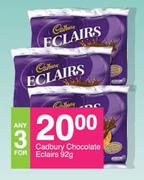 Cadbury Chocolate Eclairs-For Any 3 x 92g