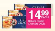Bakers Cream Crackers-200g Each