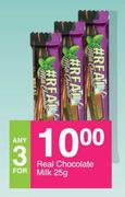 Real Chocolate Milk-For Any 3 x 25g