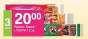Bakers Topper Creams-For 3 x 125g