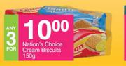 Nation's Choice Cream Biscuits-For Any 3 x 150g