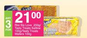 Risi Six Love 200g/Tasty Treats Saltine 100g/Tasty Treats Wafers 100g-For Any 3