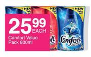 Comfort Value Pack-800ml Each