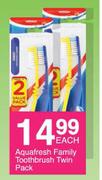 Aquafresh Family Toothbrush Twin Pack-Each