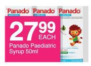 Panado Paediatric Syrup-50ml Each