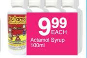 Actamol Syrup-100ml Each