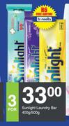 Sunlight Laundry Bar-For 3 x 400g/500g