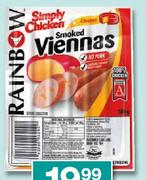 Rainbow Simply Chicken Viennas Assorted-500G