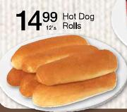 Hot Dog Rolls-12's