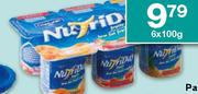 Clover Danone Nutriday Smooth Yoghurt-6x100gm