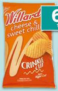 Willards Crinkle Cut Chips-125gm