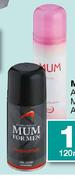 Mum Aerosol For Men/Ladies-120ml